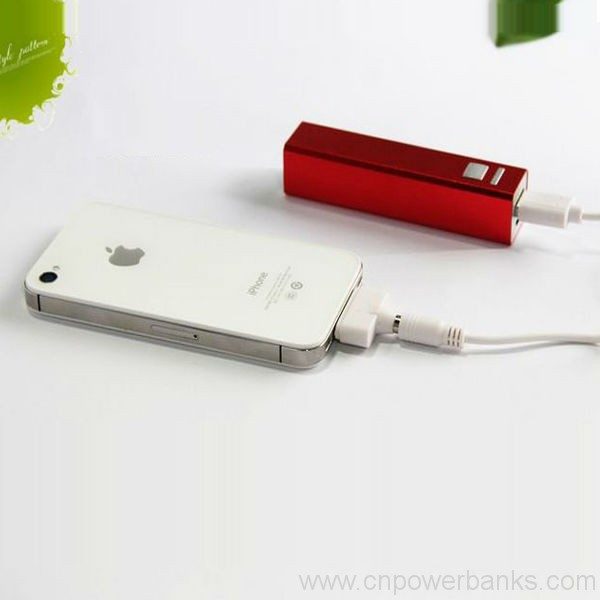 2600mah Aluminium Mobile power bank for ipad 4 Rubber-Oil Finish Mini Power Bank for Everyday Carry