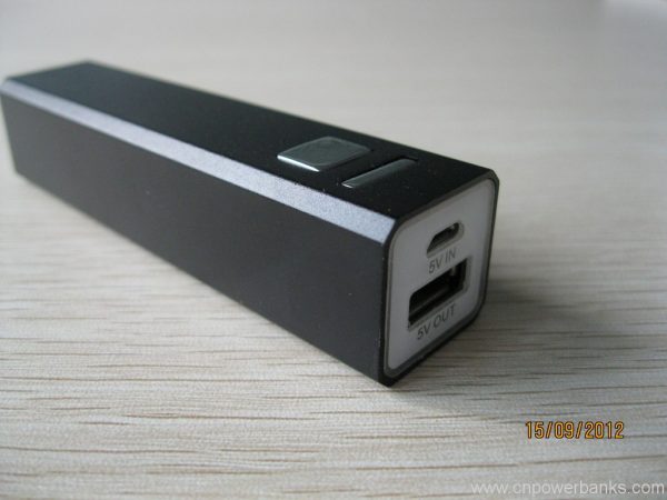 2600mah Aluminium Mobile power bank for ipad 6 Rubber-Oil Finish Mini Power Bank for Everyday Carry