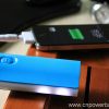 Oil-Injection Slim Power Bank with LED Light