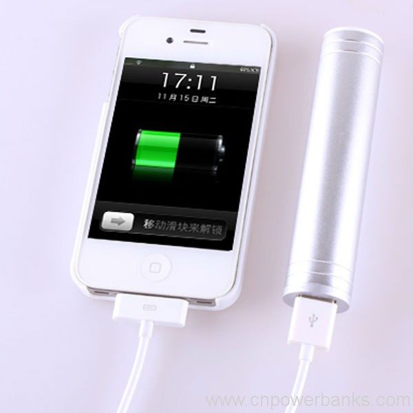 aluminium 2600mah led hand lamps mobile portable power bank 4 Aluminum Torch Power Bank with Handheld LED Lamp
