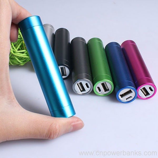 aluminium 2600mah led hand lamps mobile portable power bank Aluminum Torch Power Bank with Handheld LED Lamp