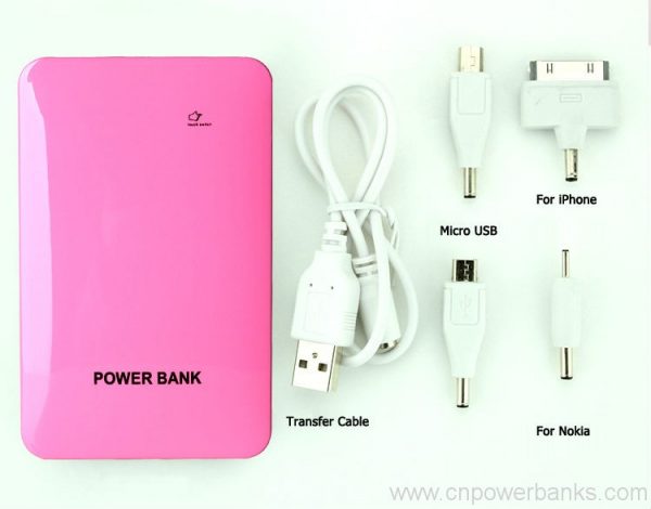 Touch screen switch 4400mah powerbank external laptop battery charger 3 Touch-Switch Power Bank with Double USB Output