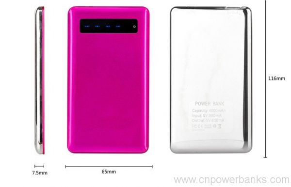 ultra slim power bank 4000mah emergency power bank 7 Ultra-Slim Polymer Power Bank Only 7mm Thin
