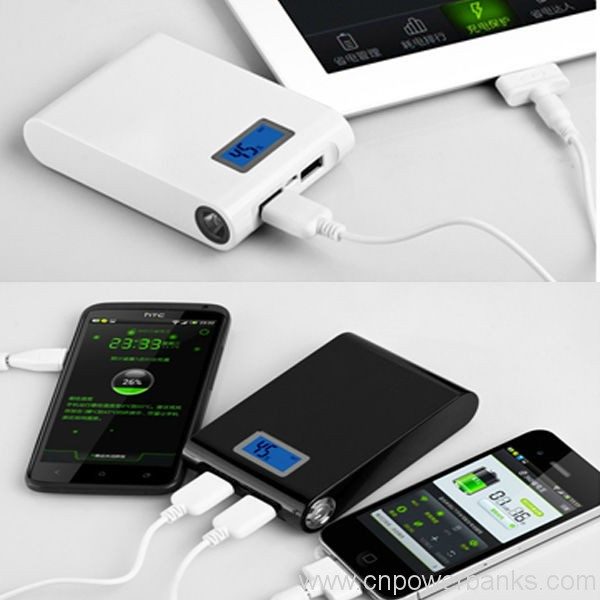 12000mah big capacity usb charger power bank for laptop IPhone 2 Laptop-and-Phone Power Bank with LED Indicator