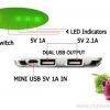 universal 8000mah power bank with two USB out 3 Universal Dual-USB Power Bank for Two Devices