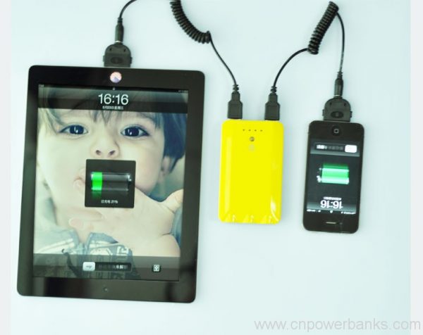 7600mAh External Battery for Phones 2 UV-Coated External Battery Pack for Phones