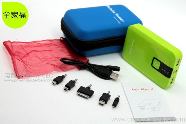 Dual-Port Power Bank with LED Battery Display