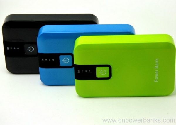Dual-Port Power Bank with LED Battery Display