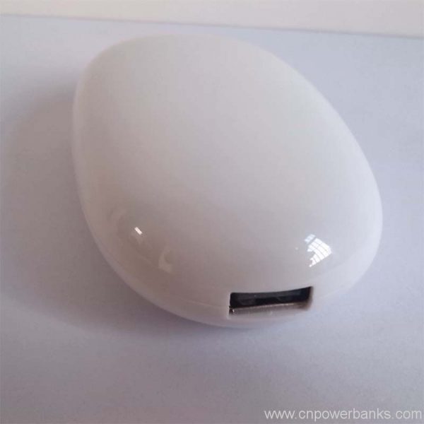 Pebble-Style Mini Power Bank with Smooth Finish