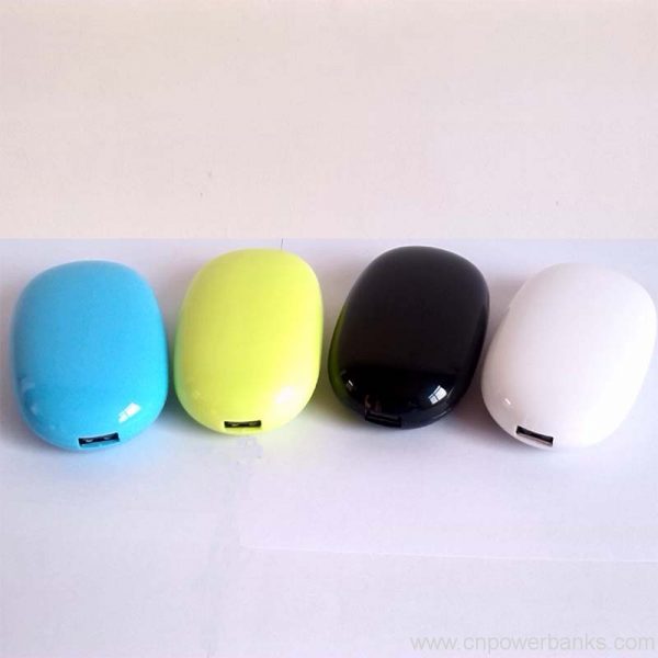 Pebble-Style Mini Power Bank with Smooth Finish
