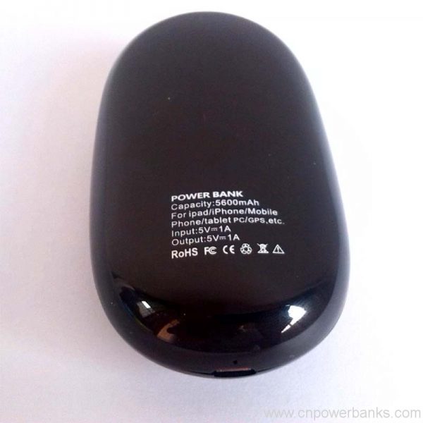 Pebble-Style Mini Power Bank with Smooth Finish