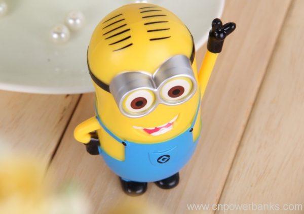 Cartoon Little Yellow Man Mobile Charger 2600mAh Cute Power Bank 6 Cartoon Character Power Bank for Licensed Merchandise