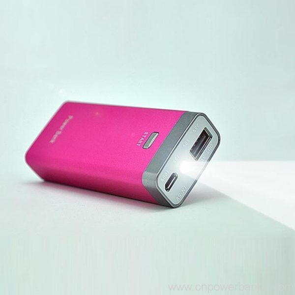 Fashion Lithium Battery 5200mah power bank with LED indicator Fashion Power Bank with LED Charge Indicator