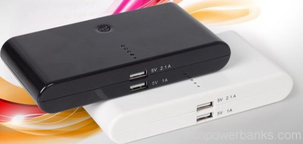 Portable mobile charger 12000MAh power bank for iphone/ipad/samsung/htc/nokia/blackberry/LG/Sony Ericsson 2 Travel Power Bank with Dual Output Ports