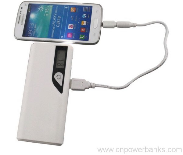 10000mAh Dual USB Portable Power Bank For Cellphone with LED Flashlight 3 Dual-USB Power Bank with LED Flashlight for Campers