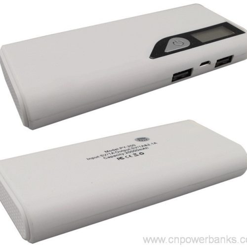 10000mAh Dual USB Portable Power Bank For Cellphone with LED Flashlight Dual-USB Power Bank with LED Flashlight for Campers