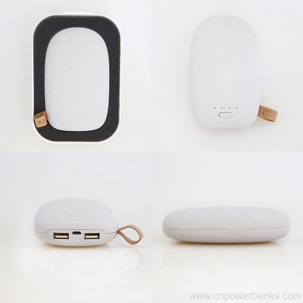 High capacity dual USB output universal portable stone power bank 3 High-Capacity Stone Power Bank with Dual USB