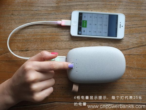 High capacity dual USB output universal portable stone power bank High-Capacity Stone Power Bank with Dual USB