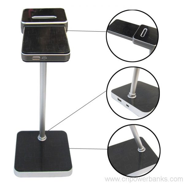 Portable desk lamp power bank for smartphones 2 Desk Lamp Power Bank with USB Hub