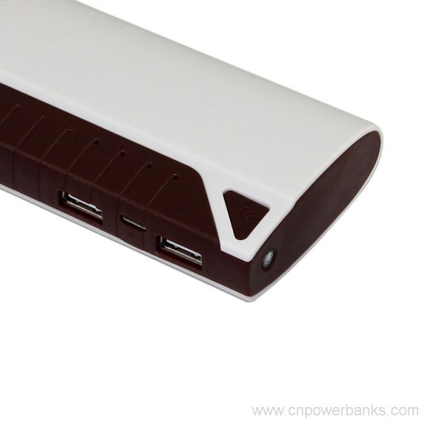 Universal Portable Power Bank 12000mAh Dual USB Power Bank 2 Dual-USB Polymer Power Bank with Four-LED Gauge