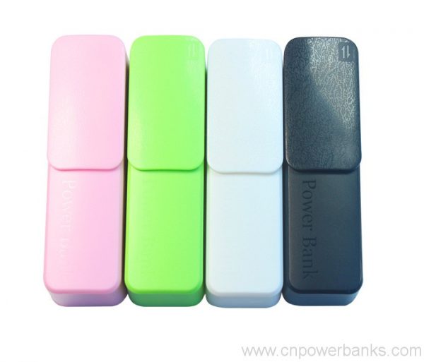 Mini slide power bank 2600mAh with Keychain 2 Keychain Slide Power Bank for Event Merchandise