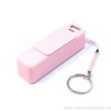 Mini slide power bank 2600mAh with Keychain 3 Keychain Slide Power Bank for Event Merchandise