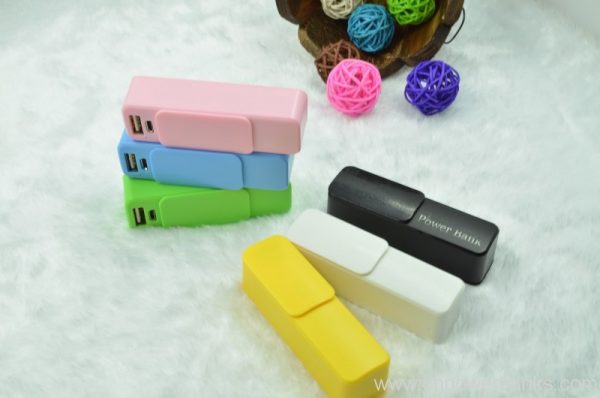 Mini slide power bank 2600mAh with Keychain 4 Keychain Slide Power Bank for Event Merchandise