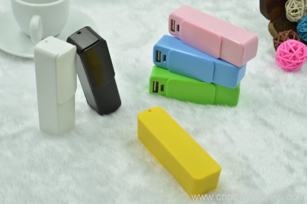 Mini slide power bank 2600mAh with Keychain 5 Keychain Slide Power Bank for Event Merchandise