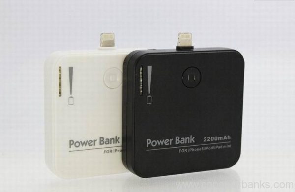 Mini power bank 2200mah for iphone 5 portable charger Mini Power Bank for iPhone 5-Class Phones