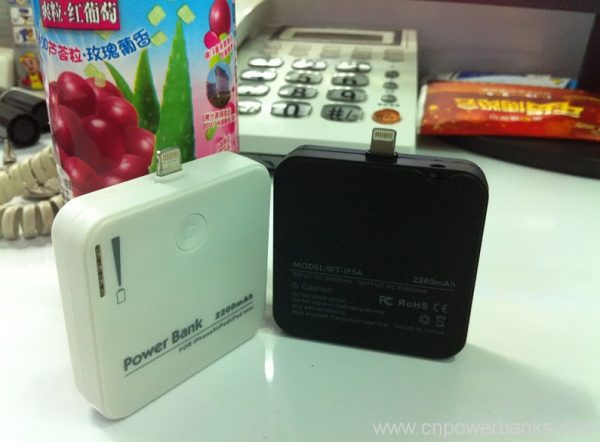 Mini power bank 2200mah for iphone 5 portable charger 8 Mini Power Bank for iPhone 5-Class Phones