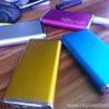6000mah portable mobile universal USB ultra slim power bank charger 5 Ultra-Slim Aluminum Power Bank with LED Torch