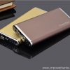 6000mah portable mobile universal USB ultra slim power bank charger 6 Ultra-Slim Aluminum Power Bank with LED Torch