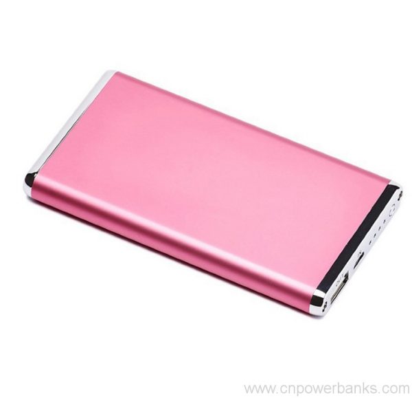 6000mah portable mobile universal USB ultra slim power bank charger 7 Ultra-Slim Aluminum Power Bank with LED Torch