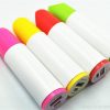 New promotion gift lipstick power bank wholesale 2600MAH 3 Wholesale Lipstick Power Bank for Beauty Promotions