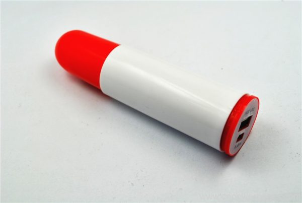 New promotion gift lipstick power bank wholesale 2600MAH 6 Wholesale Lipstick Power Bank for Beauty Promotions