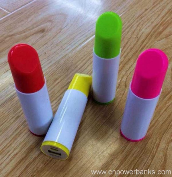 New promotion gift lipstick power bank wholesale 2600MAH Wholesale Lipstick Power Bank for Beauty Promotions