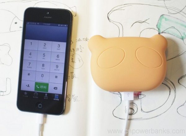 3000mAh External Battery Charger Cartoon Panda Head Power Bank for Apple /Samsung/ Nokia /Sony 4 Panda-Head Cartoon Power Bank for Gift Retail