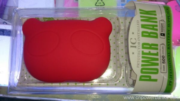 3000mAh External Battery Charger Cartoon Panda Head Power Bank for Apple /Samsung/ Nokia /Sony 5 Panda-Head Cartoon Power Bank for Gift Retail