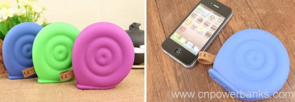 Mini snail power bank Portable power bank Universal mobile charger 3 Snail Shape Power Bank for Gift Shop Shelves