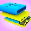 Original 10000mAh Contrast Color Power bank Two Color Backup Battery Pack Mobile Power Charger 3 Two-Tone Power Bank with Swappable Silicone Skin
