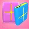 Original 10000mAh Contrast Color Power bank Two Color Backup Battery Pack Mobile Power Charger 4 Two-Tone Power Bank with Swappable Silicone Skin