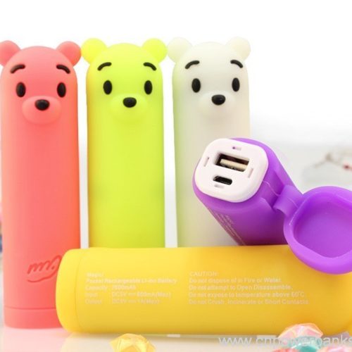 Cute Cartoon Alpaca Luminous 2600mah USB Mobile Power Bank Charger Luminous Alpaca Power Bank for Novelty Retail
