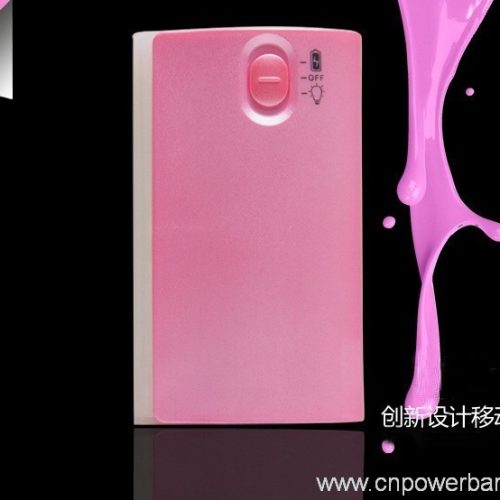 5200mah power bank for mobile phone power solution charger Hand-Size Power Bank with 4-LED Torch for Camping