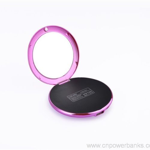 Make-up Box Power Bank 4000mAh with Mirror 8 Make-Up Box Power Bank with Mirror for Vanity Retail