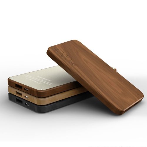 Cylindrical wooden mobile power bank 4000mah 2 Cylindrical Wooden Power Bank for Tea and Coffee Brands