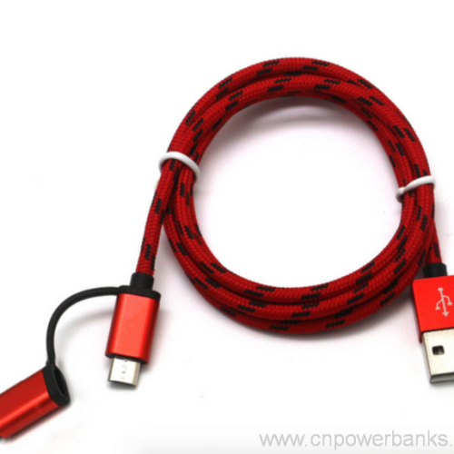 Cartoon Two-in-One Cable for Kids' Devices