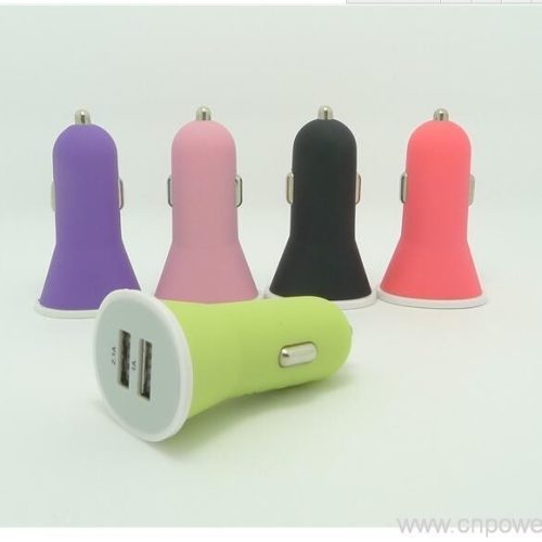 Matt finished Dual USB Car Lighter usb car charger 6 Matte-Finish Dual USB Car Charger