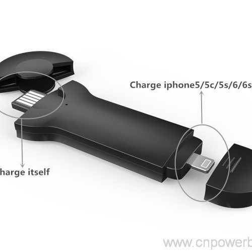 Mini Power Key Wireless Emergancy Charger Power Bank 400mAh 6 Micro Emergency Key Charger for Worst Cases