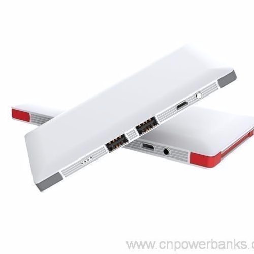 11mm Slim High Capacity 10000mAh 5V 2A Charger Dual USB Mobile Phone Charger 3 11mm Slim Power Bank with Built-in Charging Cable