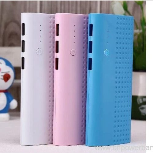 High-Capacity Power Bank with 3 USB Ports & Flashlight